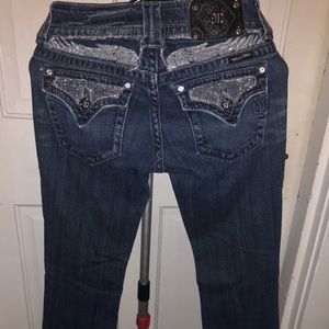 Miss Me Boot Cut, size 26, nice jeans with all rhinestones intact.